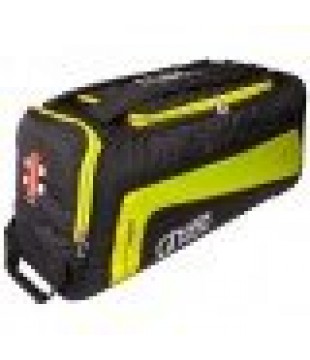 Gray Nicolls GN 300 Wheelie Holdall - Black / Fluo Yellow
